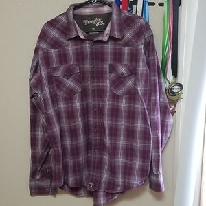 Long sleeve snap down western shirt